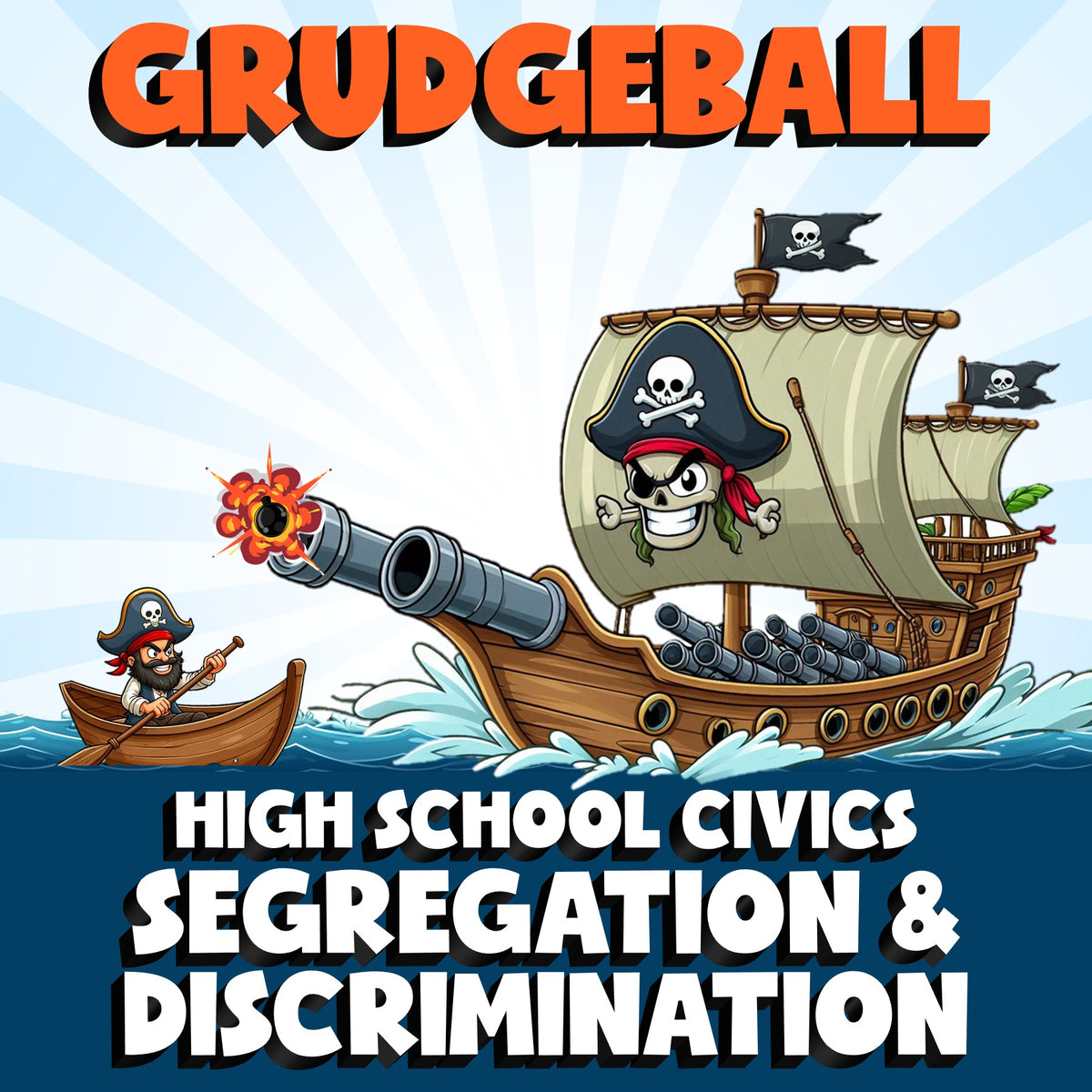 Segregation & Discrimination GRUDGEBALL Civics Game - No Prep Review Activity