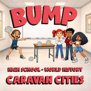 Caravan Cities BUMP Game - No Prep World History Review Activity