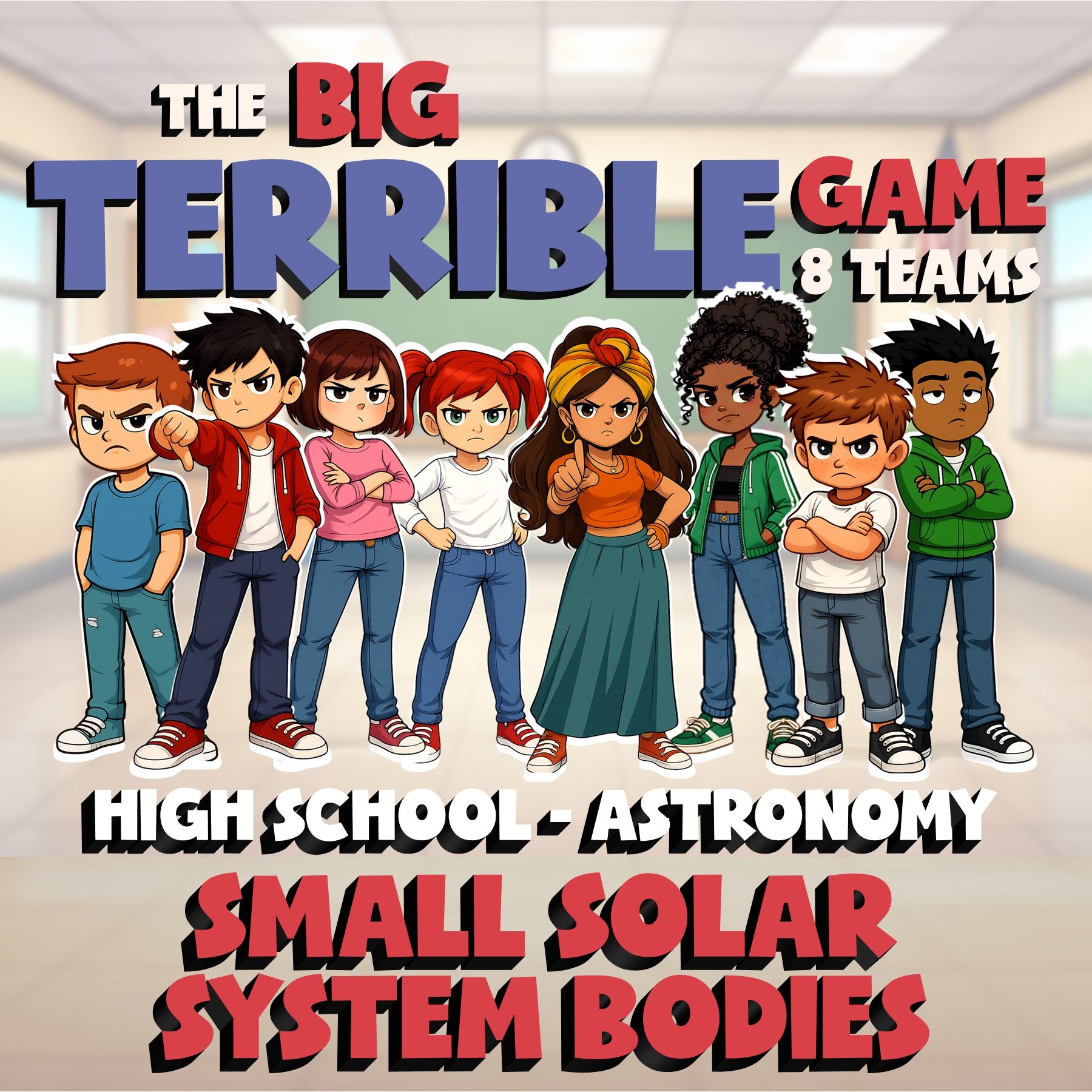 Small Solar System Bodies BIG TERRIBLE GAME - No Prep Astronomy Science Review