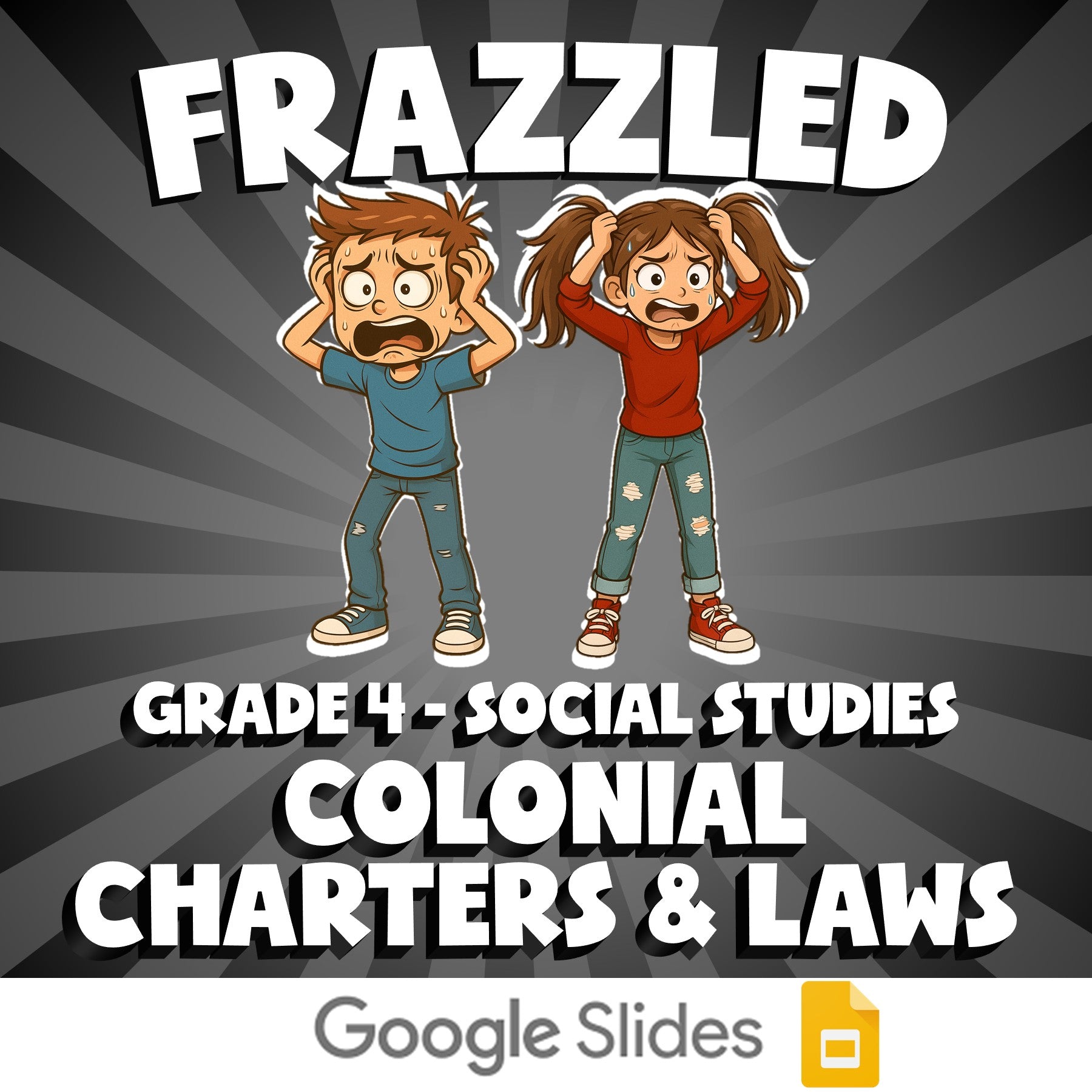 Colonial Charters & Laws FRAZZLED Socials Game - No Prep Grade 4 Review Activity