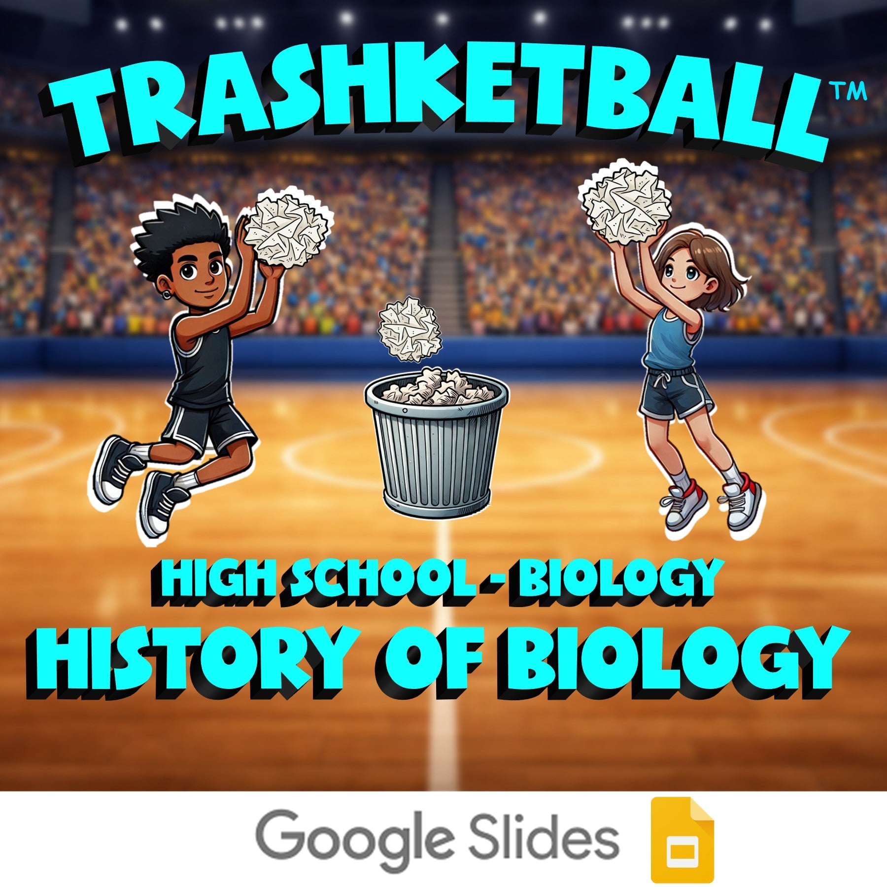 History of Biology TRASHKETBALL Science Game - No Prep Biology Review Activity