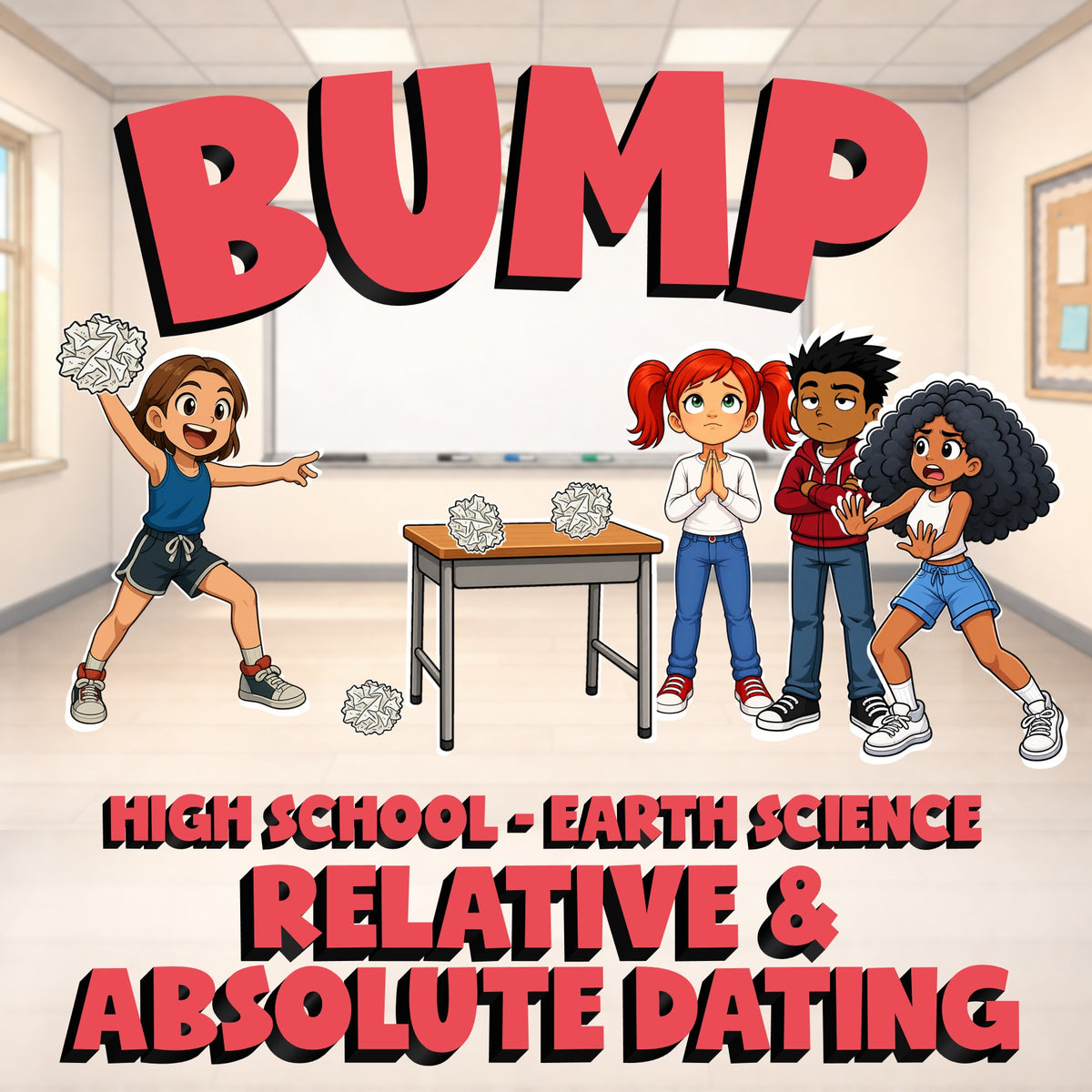 Relative & Absolute Dating BUMP Game - No Prep Earth Science Review Activity