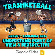 Understand Point of View & Perspective TRASHKETBALL ELA Game - No Prep Grade 4