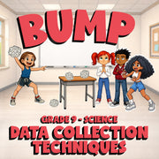 Data Collection Techniques BUMP Science Game - No Prep Grade 9 Review Activity