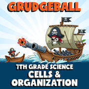 Cells & Organization GRUDGEBALL Science Game - No Prep Grade 7 Review Activity