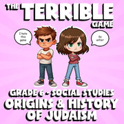 Origins & History of Judaism THE TERRIBLE GAME - No Prep Grade 6 Socials Review