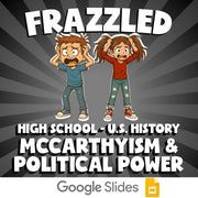 McCarthyism & Political Power FRAZZLED U.S. History Game - No Prep Review