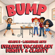 Evaluate Vocabulary Density & Clarity BUMP ELA Game - No Prep Grade 11 Review