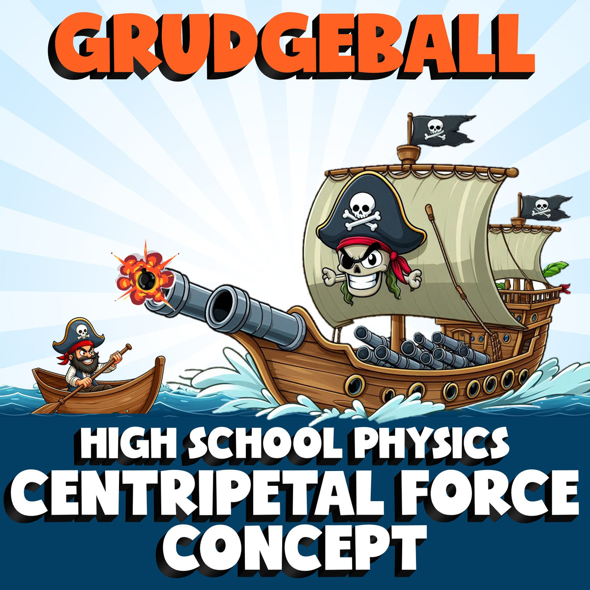 Centripetal Force Concept GRUDGEBALL Science Game - No Prep Physics Review