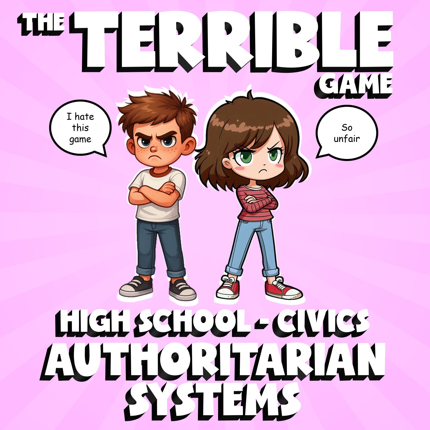 Authoritarian Systems THE TERRIBLE GAME - No Prep Civics Review Activity