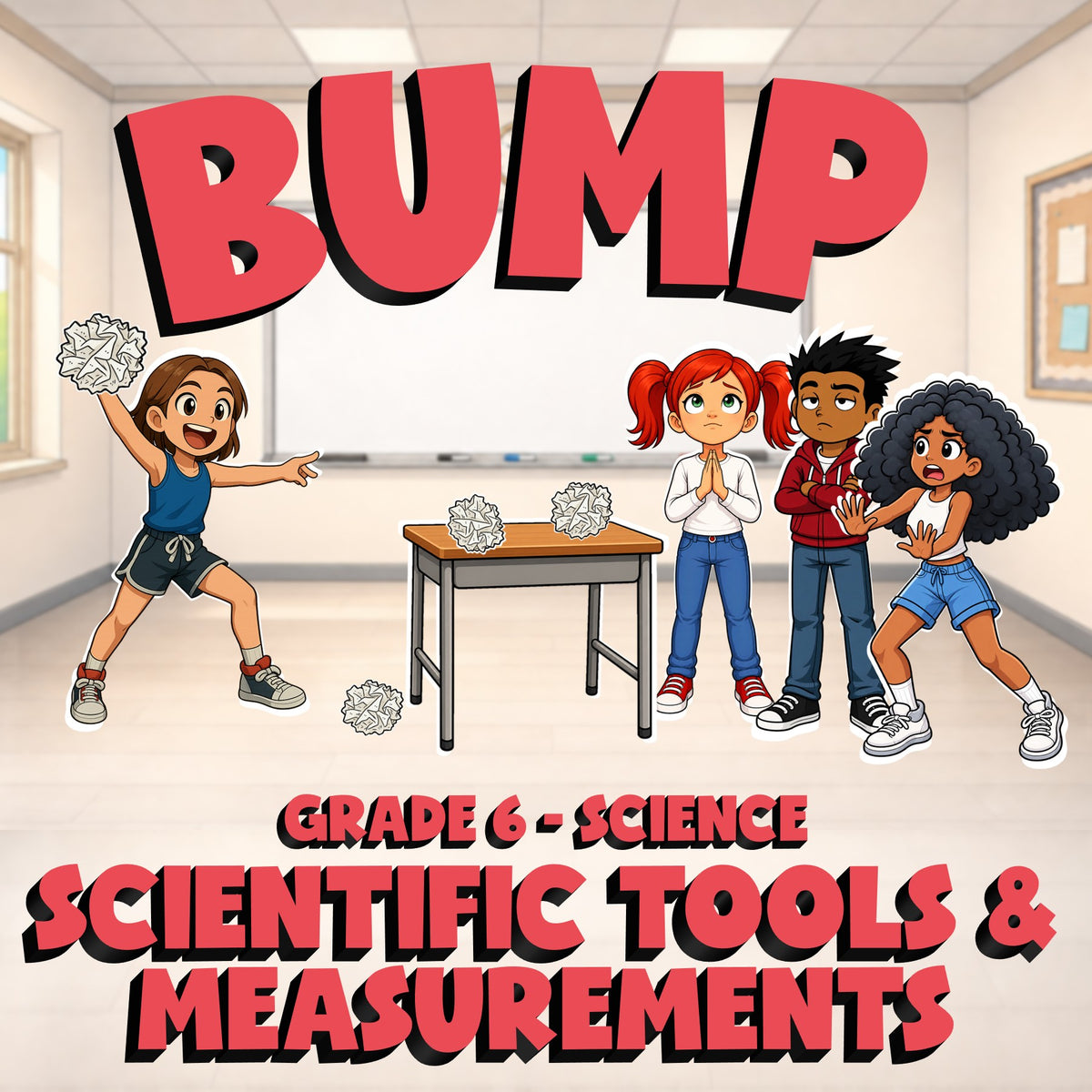 Scientific Tools & Measurements BUMP Science Game - No Prep Grade 6 Review