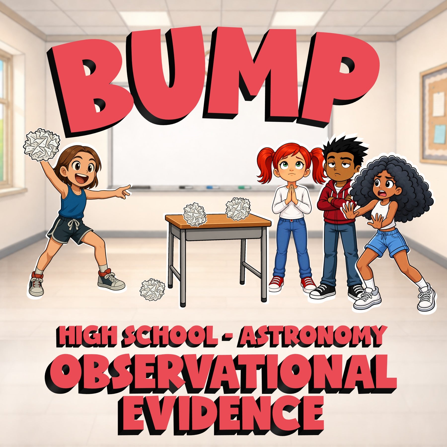 Observational Evidence BUMP Science Game - No Prep Astronomy Review Activity