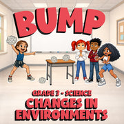 Changes in Environments BUMP Science Game - No Prep Grade 3 Review Activity