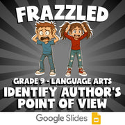 Identify Author's Point of View FRAZZLED ELA Game - No Prep Grade 9 Review