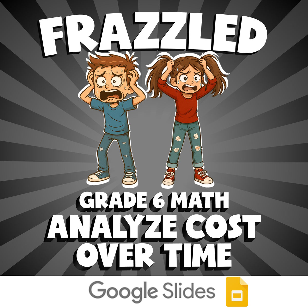 Analyze Cost Over Time FRAZZLED Math Game - No Prep Grade 6 Review Activity