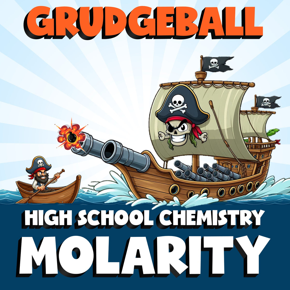 Molarity GRUDGEBALL Science Game - No Prep Chemistry Review Activity