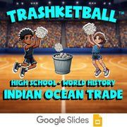 Indian Ocean Trade TRASHKETBALL Game - No Prep World History Review Activity