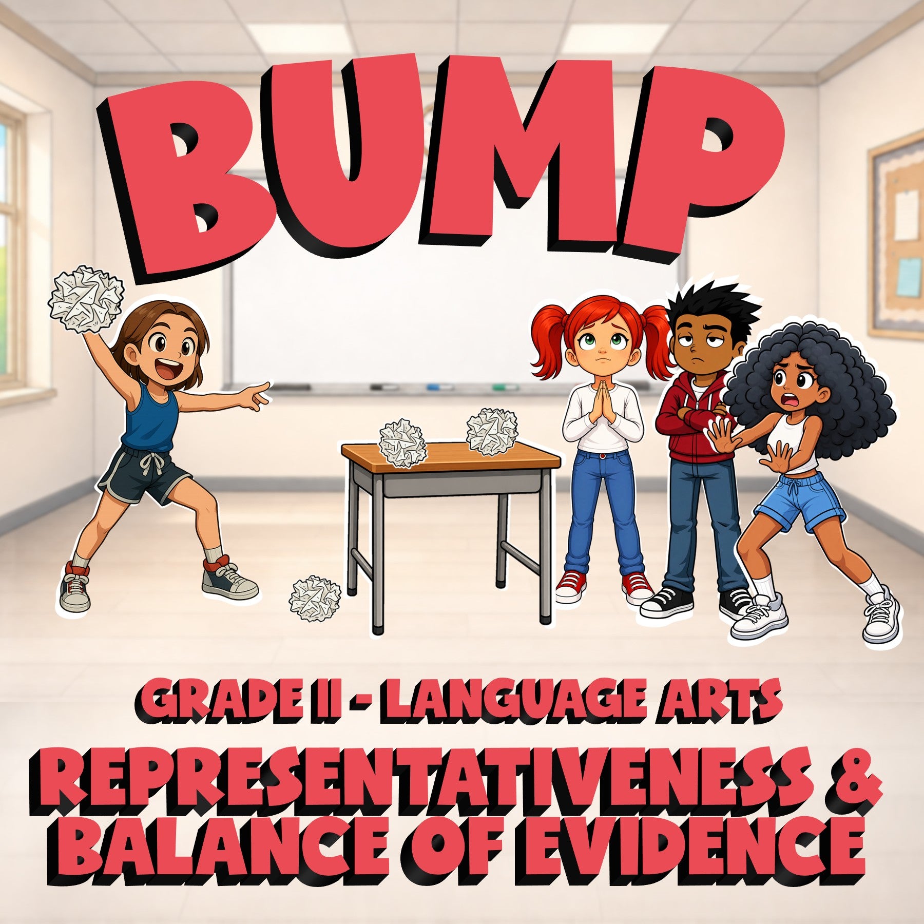 Representativeness & Balance of Evidence BUMP ELA Game - No Prep Grade 11 Review