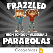 Parabolas FRAZZLED Math Game - No Prep Algebra 2 Review Activity