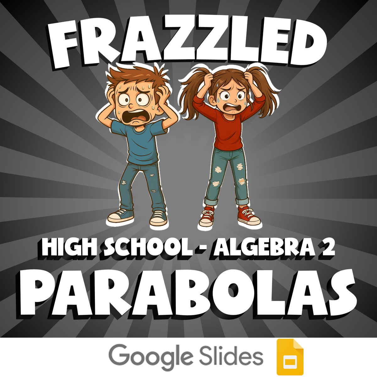 Parabolas FRAZZLED Math Game - No Prep Algebra 2 Review Activity