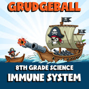 Immune System GRUDGEBALL Science Game - No Prep Grade 8 Review Activity