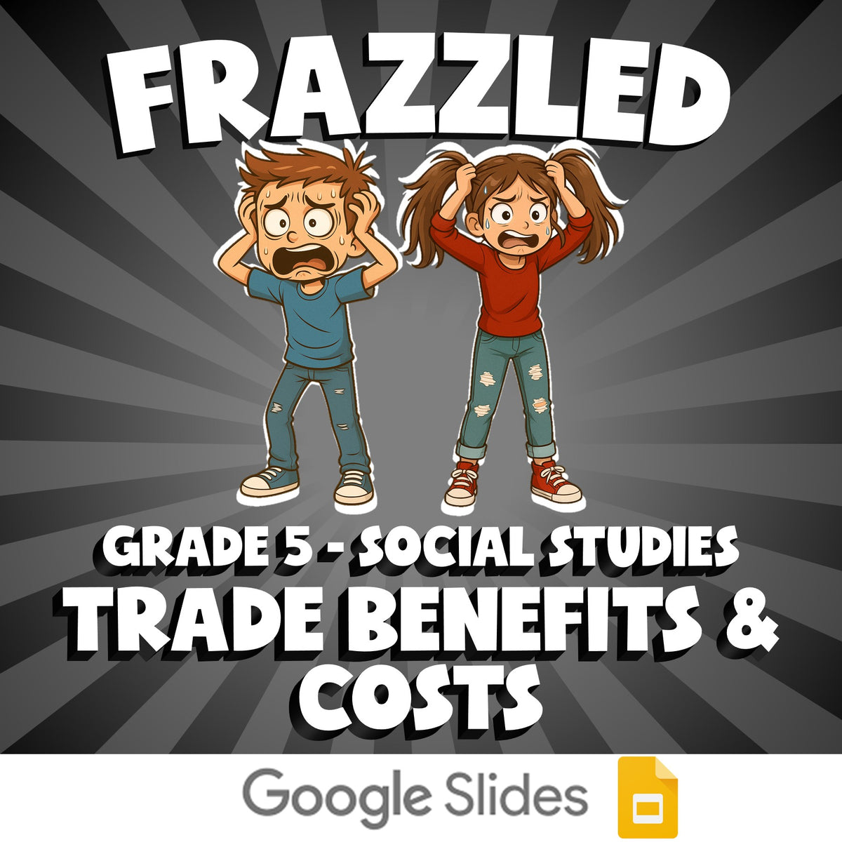 Trade Benefits & Costs FRAZZLED Socials Game - No Prep Grade 5 Review Activity