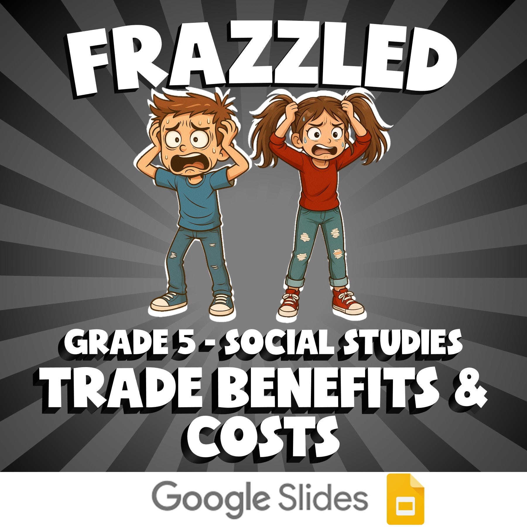 Trade Benefits & Costs FRAZZLED Socials Game - No Prep Grade 5 Review Activity