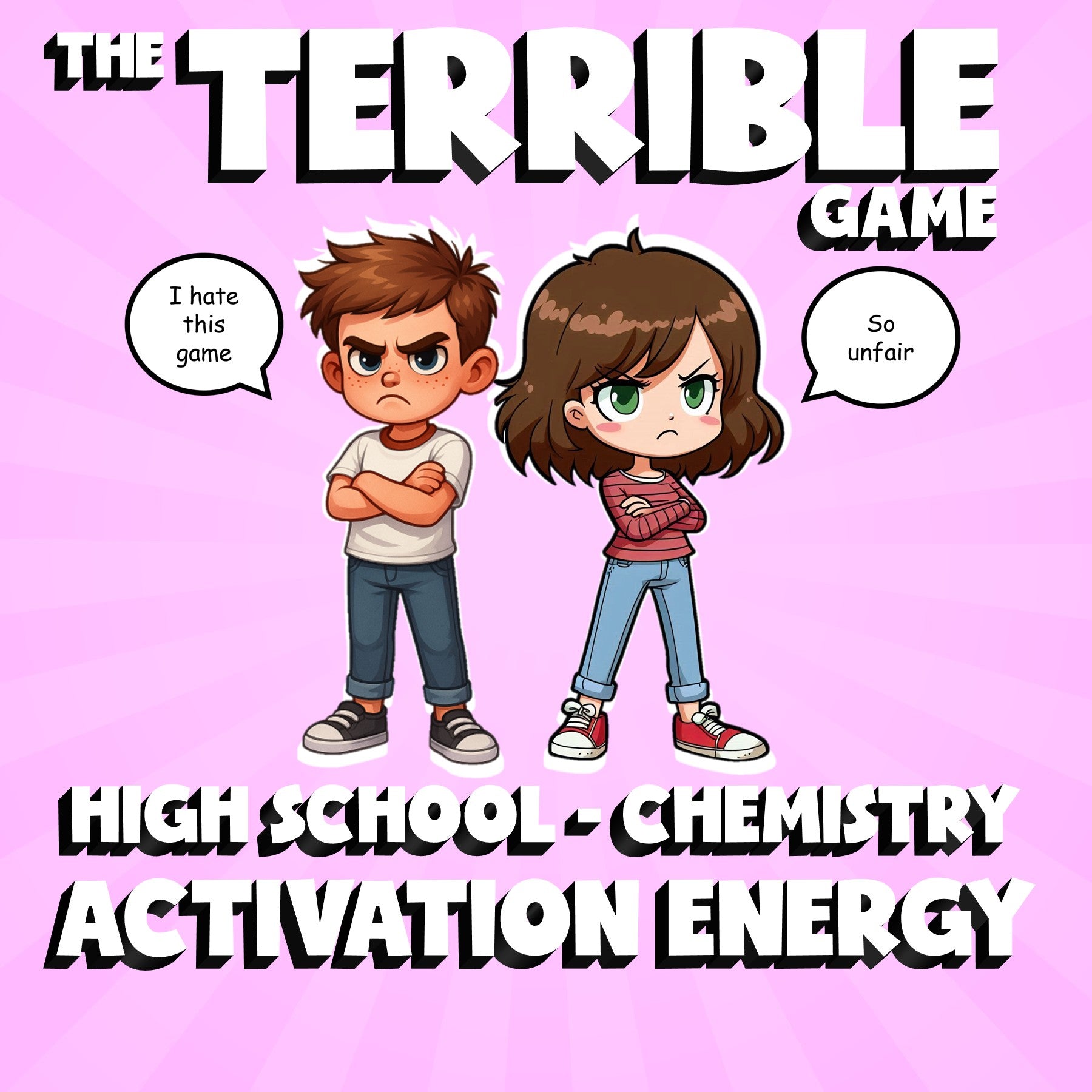 Activation Energy THE TERRIBLE GAME - No Prep Chemistry Science Review Activity