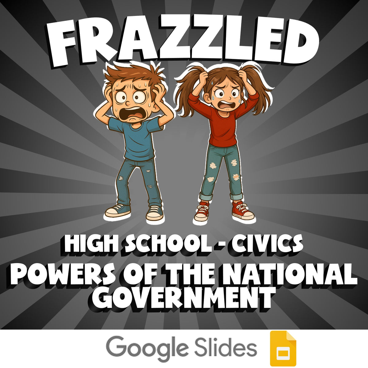 Powers of the National Government FRAZZLED Civics Game - No Prep Review Activity