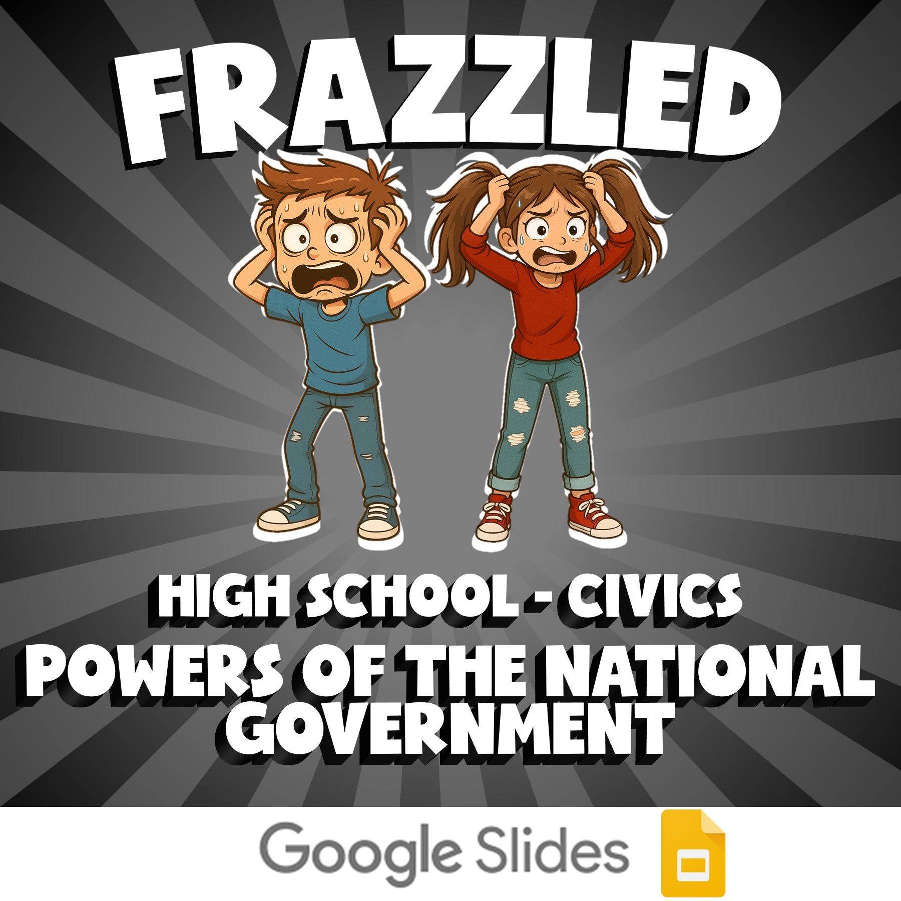 Powers of the National Government FRAZZLED Civics Game - No Prep Review Activity