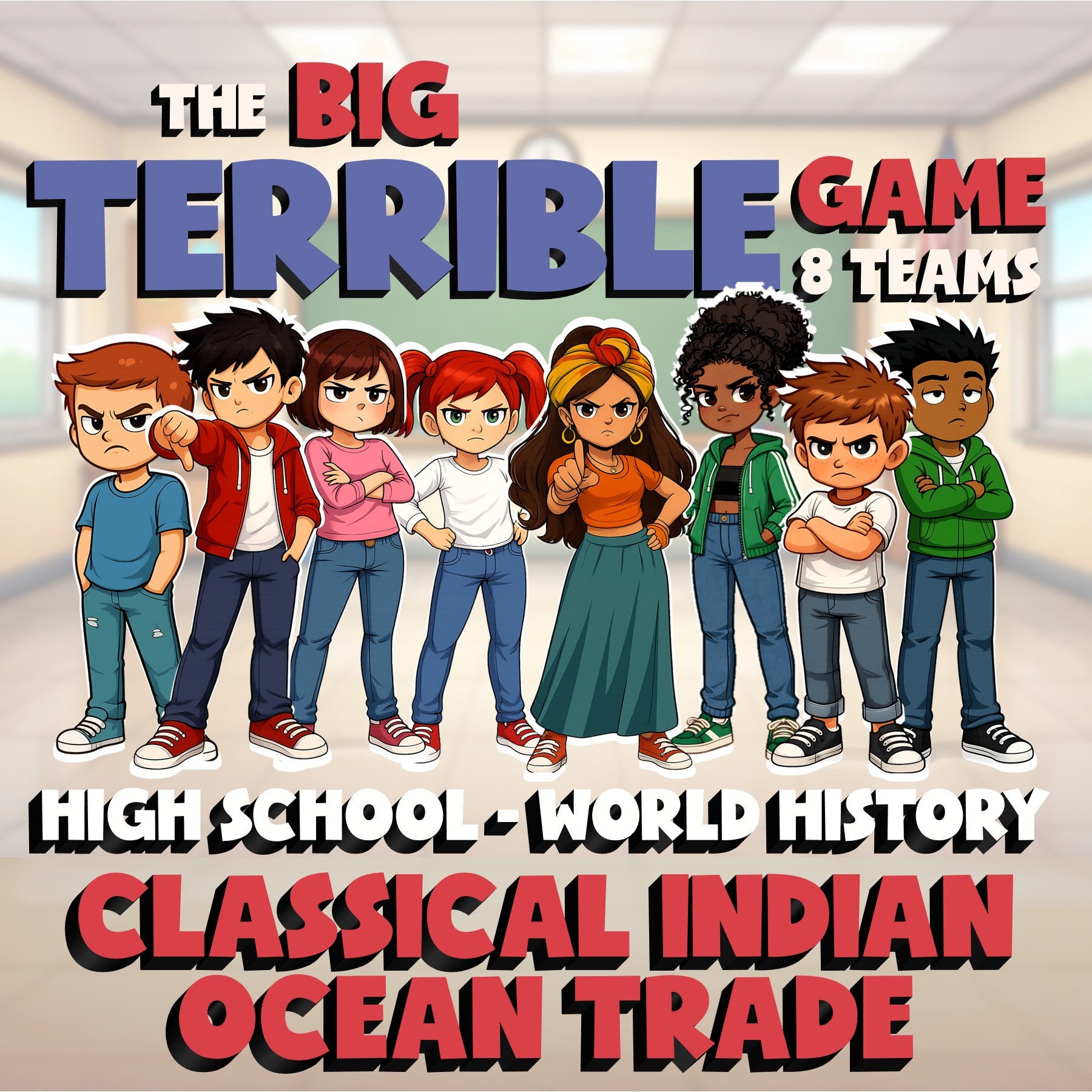 Classical Indian Ocean Trade BIG TERRIBLE GAME - No Prep World History Review