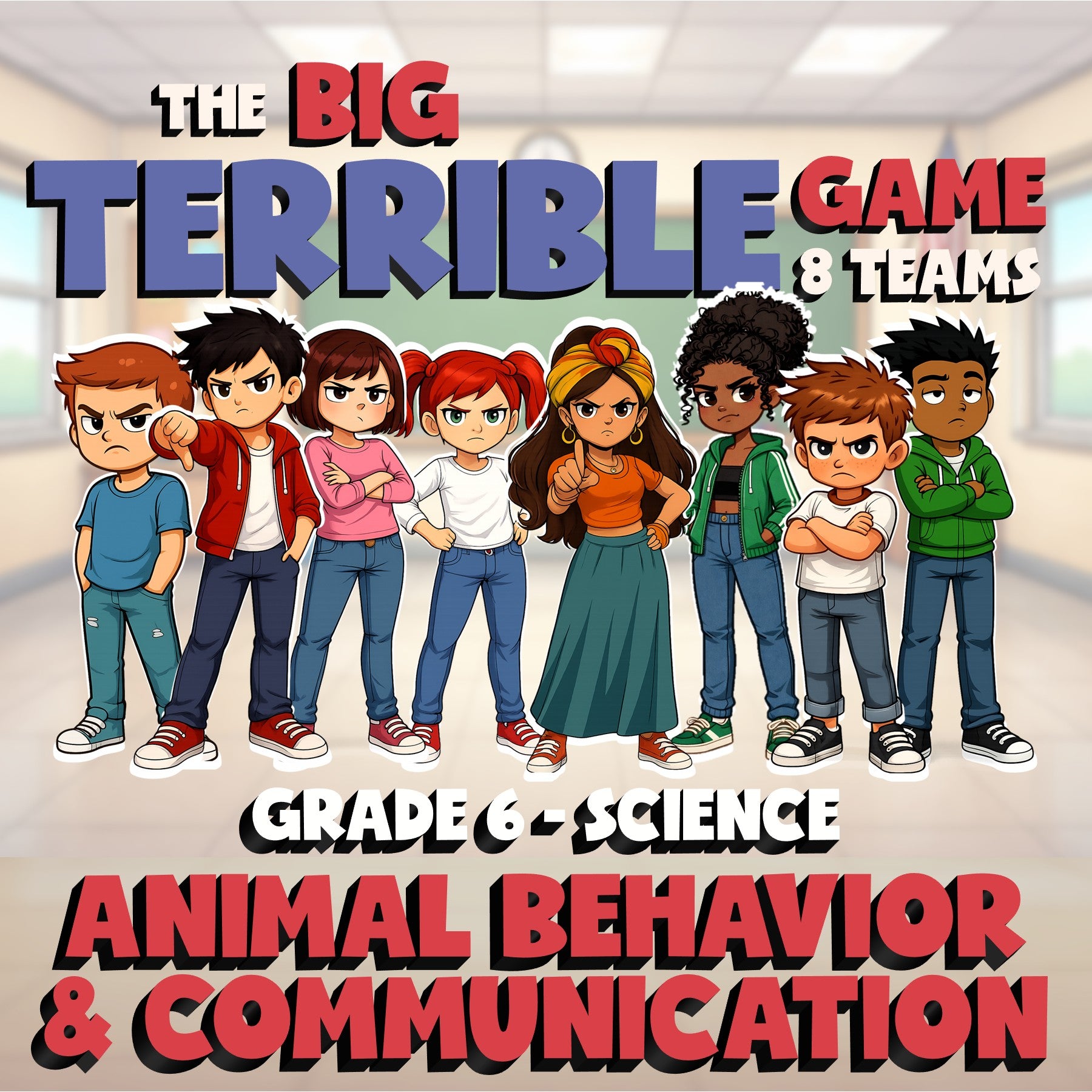 Animal Behavior & Communication BIG TERRIBLE GAME - Grade 6 Science Review