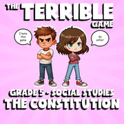 The Constitution THE TERRIBLE GAME - No Prep Grade 5 Socials Review Activity