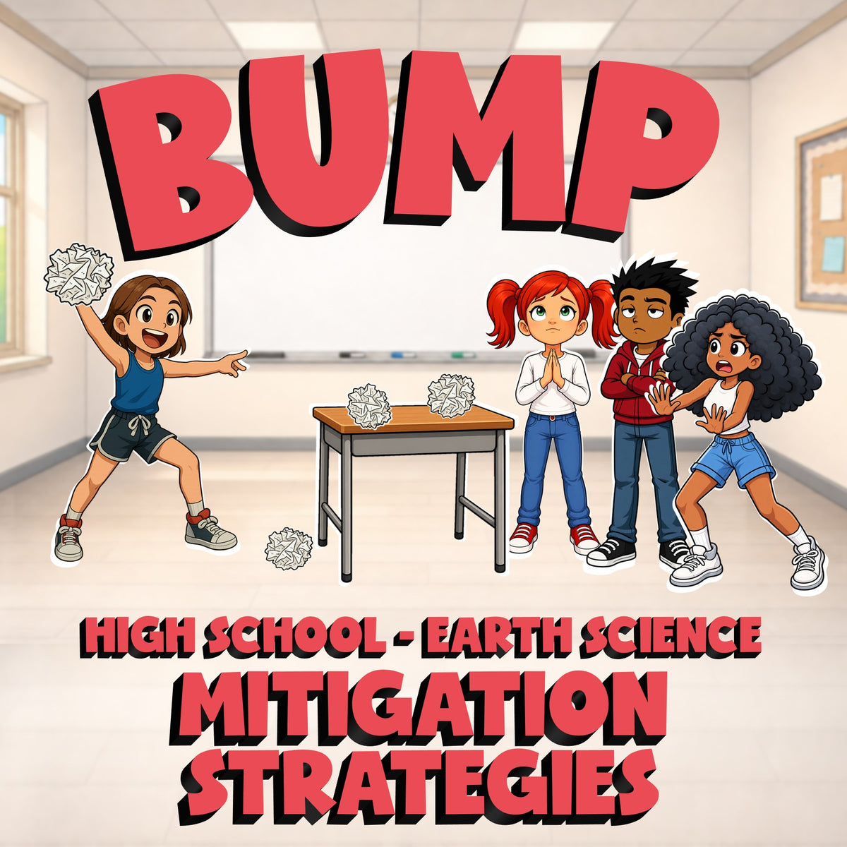 Mitigation Strategies BUMP Game - No Prep Earth Science Review Activity