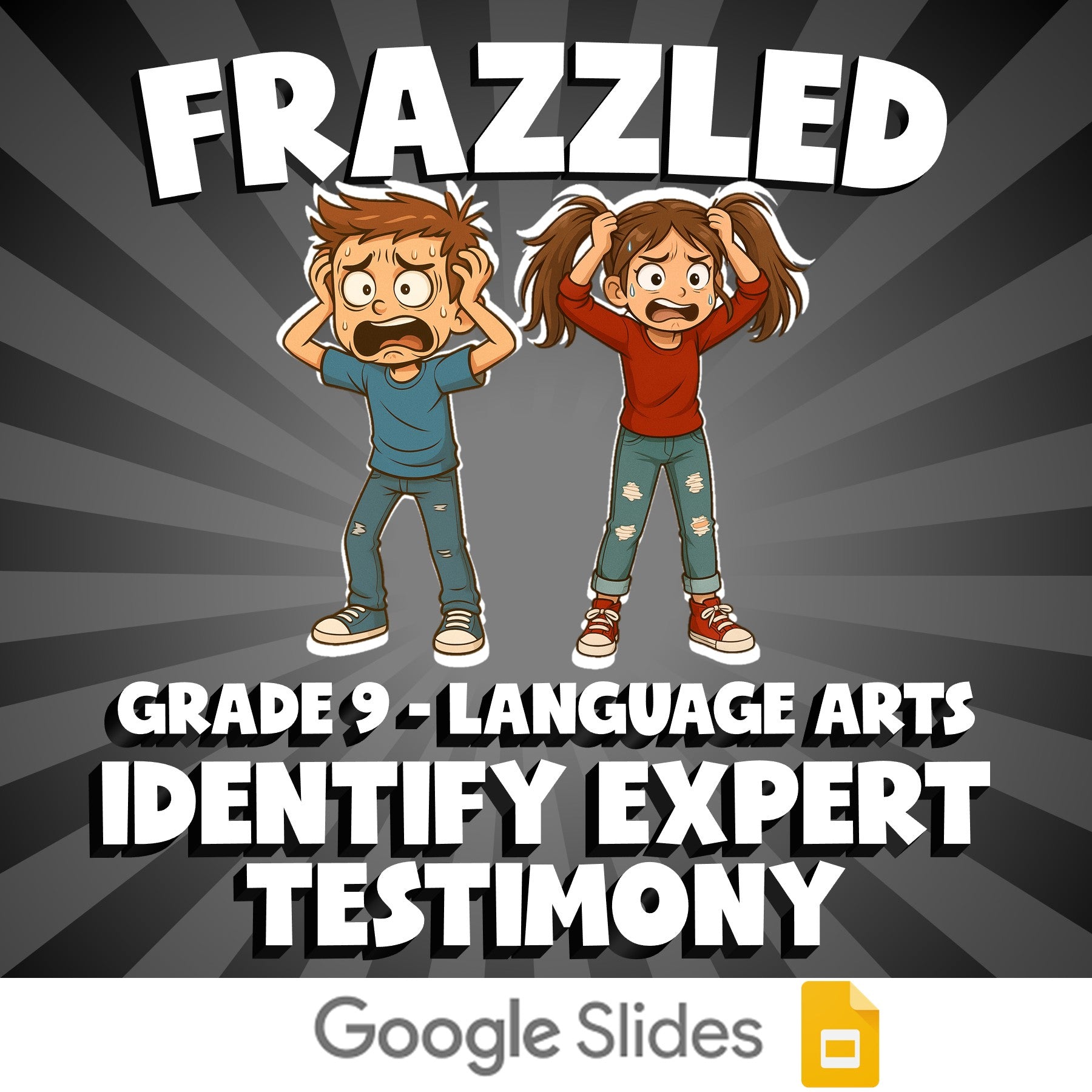 Identify Expert Testimony FRAZZLED ELA Game - No Prep Grade 9 Review Activity