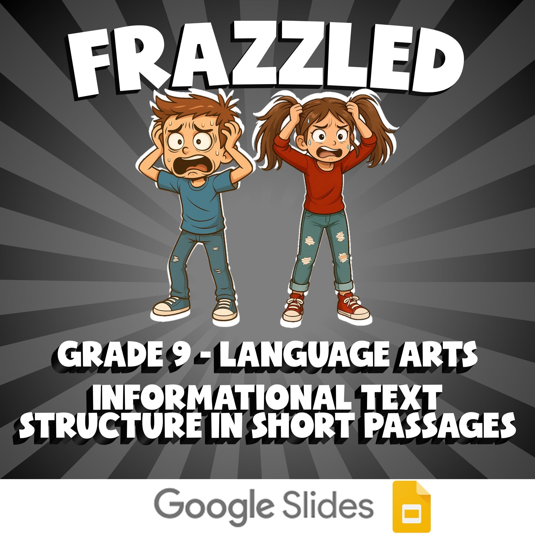 Informational Text Structure in Short Passages FRAZZLED ELA Game - Grade 9