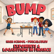 Exponents & Logarithms in Finance BUMP Math Game - No Prep PreCalculus Review