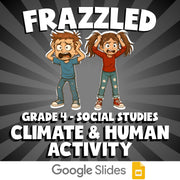 Climate & Human Activity FRAZZLED Socials Game - No Prep Grade 4 Review Activity