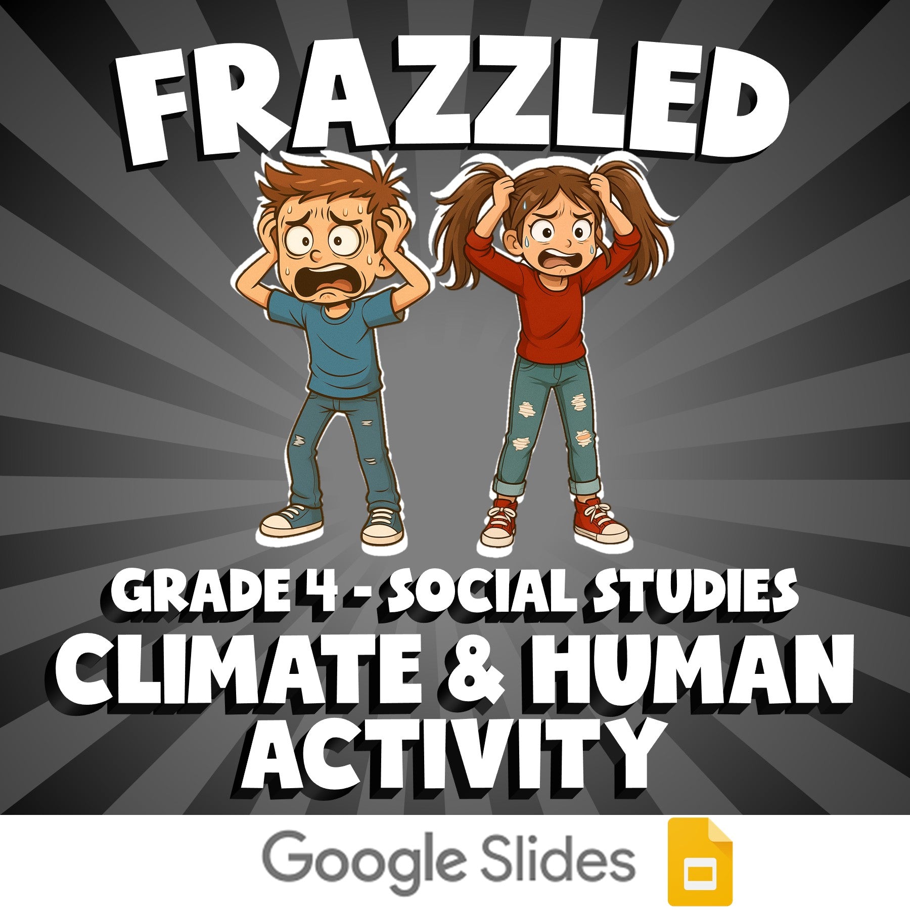 Climate & Human Activity FRAZZLED Socials Game - No Prep Grade 4 Review Activity