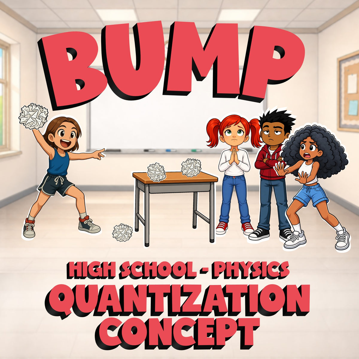 Quantization Concept BUMP Science Game - No Prep Physics Review Activity
