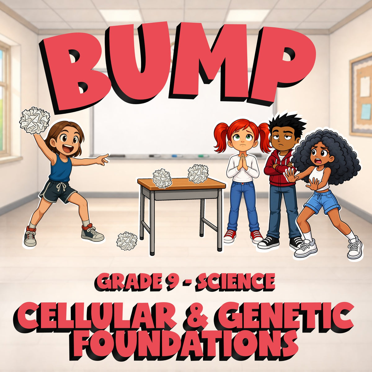 Cellular & Genetic Foundations BUMP Science Game - No Prep Grade 9 Review