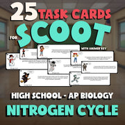 Nitrogen Cycle SCOOT TASK CARDS Science Game - No Prep AP Biology Review