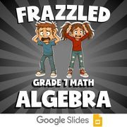 Algebra FRAZZLED Math Game - No Prep Grade 7 Review Activity