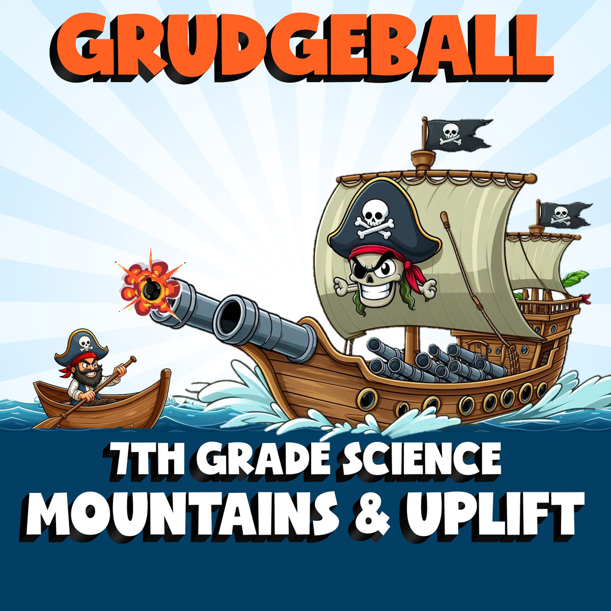 Mountains & Uplift GRUDGEBALL Science Game - No Prep Grade 7 Review Activity