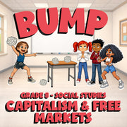 Capitalism & Free Markets BUMP Socials Game - No Prep Grade 8 Review Activity