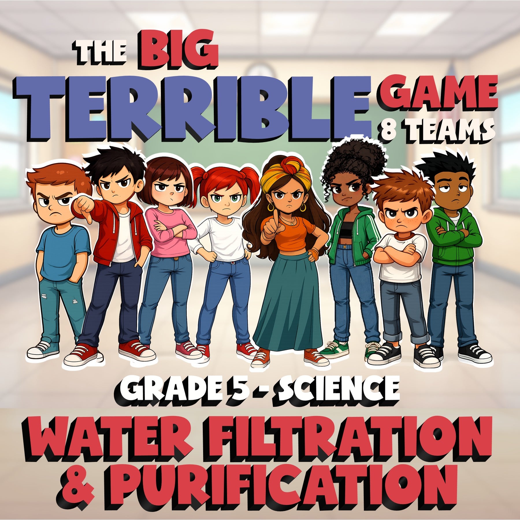 Water Filtration & Purification BIG TERRIBLE GAME - Grade 5 Science Review