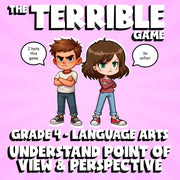 Understand Point of View & Perspective THE TERRIBLE GAME - Grade 4 ELA Review