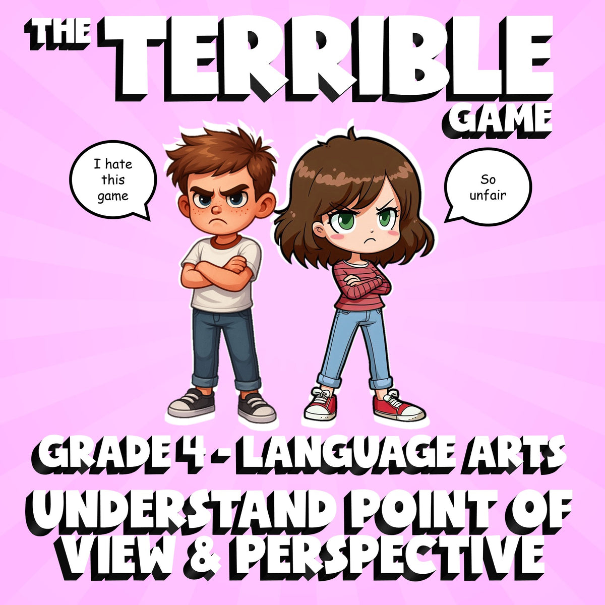Understand Point of View & Perspective THE TERRIBLE GAME - Grade 4 ELA Review