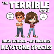 Keystone Species THE TERRIBLE GAME - No Prep AP Biology Science Review Activity
