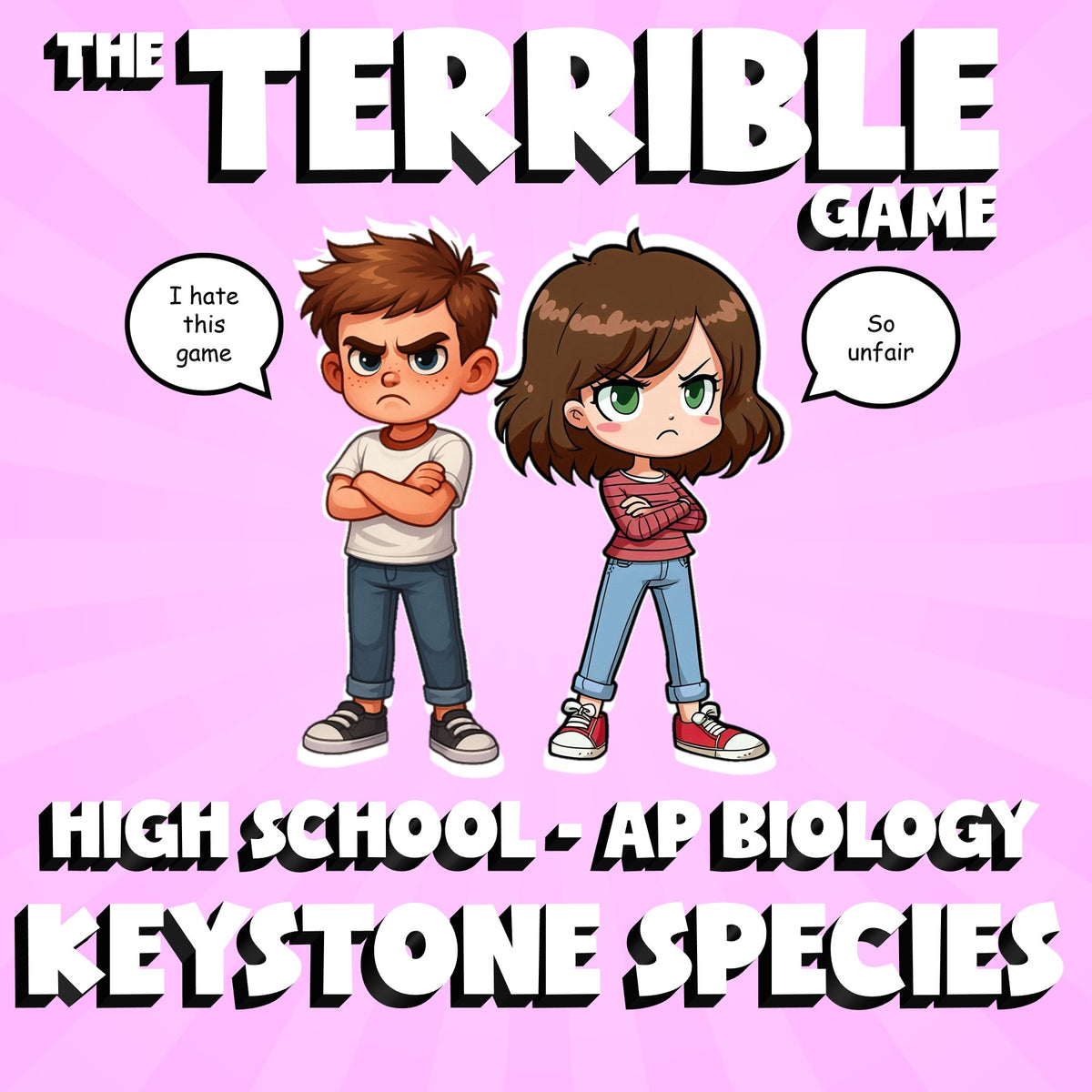 Keystone Species THE TERRIBLE GAME - No Prep AP Biology Science Review Activity